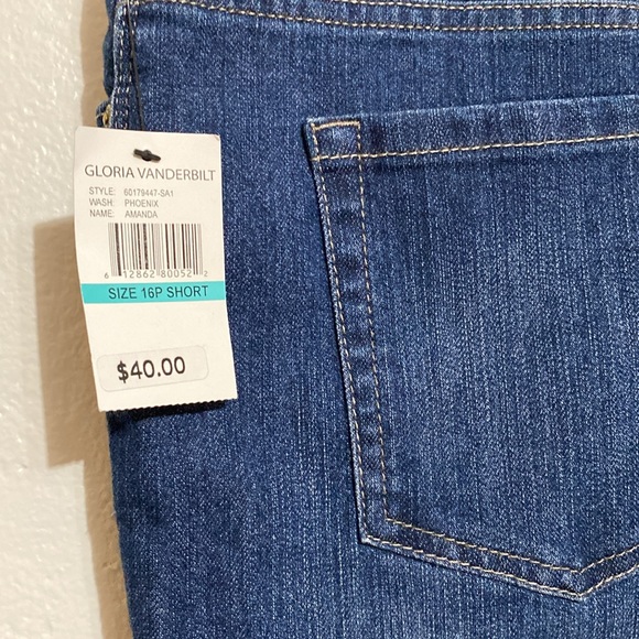 Gloria Vanderbilt Amanda Jeans 16P short - Picture 5 of 7